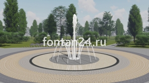 Уличный фонтан "Пиано средний" ø=3 м