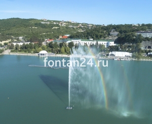 Плавающий фонтан "Женева", h=30 м