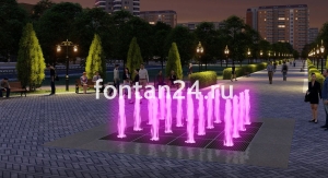 Фонтан для города "Кубик-Рубик средний"  4x4 м